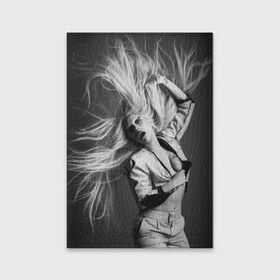 Обложка для паспорта матовая кожа с принтом Lady Gaga в Петрозаводске, натуральная матовая кожа | размер 19,3 х 13,7 см; прозрачные пластиковые крепления | lady gaga | блондинка | звезда | знаменитость | леди гаага | певица | поп | эпатаж | эпатажная