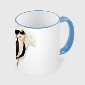 Кружка 3D с принтом Lady Gaga в Петрозаводске, керамика | ёмкость 330 мл | Тематика изображения на принте: lady gaga | блондинка | звезда | знаменитость | леди гаага | певица | поп | эпатаж | эпатажная