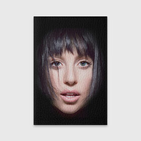 Обложка для паспорта матовая кожа с принтом Lady Gaga в Петрозаводске, натуральная матовая кожа | размер 19,3 х 13,7 см; прозрачные пластиковые крепления | 