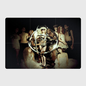 Магнитный плакат 3Х2 с принтом Lady Gaga в Петрозаводске, Полимерный материал с магнитным слоем | 6 деталей размером 9*9 см | 