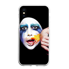 Чехол для iPhone XS Max матовый с принтом Lady Gaga в Петрозаводске, Силикон | Область печати: задняя сторона чехла, без боковых панелей | lady gaga | взгляд | звезда | знаменитость | леди гаага | певица | поп | портрет | эпатаж | эпатажная