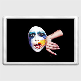 Магнит 45*70 с принтом Lady Gaga в Петрозаводске, Пластик | Размер: 78*52 мм; Размер печати: 70*45 | lady gaga | взгляд | звезда | знаменитость | леди гаага | певица | поп | портрет | эпатаж | эпатажная