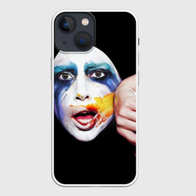 Чехол для iPhone 13 mini с принтом Lady Gaga в Петрозаводске,  |  | lady gaga | взгляд | звезда | знаменитость | леди гаага | певица | поп | портрет | эпатаж | эпатажная