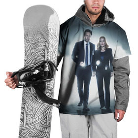 Накидка на куртку 3D с принтом Малдер и Скалли в Петрозаводске, 100% полиэстер |  | alf | aliens | mulder | scully | x files | инопланетяне | малдер | материалы | нло | пришельцы | секретные | скалли