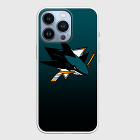 Чехол для iPhone 13 Pro с принтом Сан Хосе Шаркс в Петрозаводске,  |  | Тематика изображения на принте: nhl | нхл | сан хосе шаркс | хоккеист | хоккей