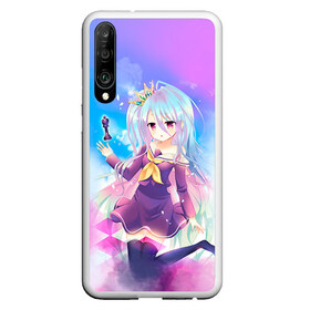 Чехол для Honor P30 с принтом No Game No Life в Петрозаводске, Силикон | Область печати: задняя сторона чехла, без боковых панелей | neet | no game | no game no life | no life | аниме | без игры нет жизни | игра на выживание | нет жизни | нет игры | нет игры нет жизни | соре | хики | хикикомори | хикки | хиккикомори | широ