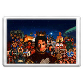 Магнит 45*70 с принтом Michael Jackson в Петрозаводске, Пластик | Размер: 78*52 мм; Размер печати: 70*45 | майкл джексон