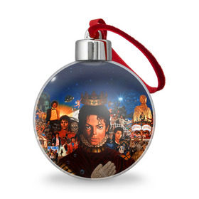Ёлочный шар с принтом Michael Jackson в Петрозаводске, Пластик | Диаметр: 77 мм | Тематика изображения на принте: майкл джексон