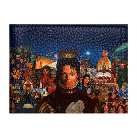 Обложка для студенческого билета с принтом Michael Jackson в Петрозаводске, натуральная кожа | Размер: 11*8 см; Печать на всей внешней стороне | майкл джексон