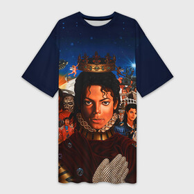 Платье-футболка 3D с принтом Michael Jackson в Петрозаводске,  |  | майкл джексон