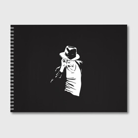 Альбом для рисования с принтом Michael Jackson в Петрозаводске, 100% бумага
 | матовая бумага, плотность 200 мг. | майкл джексон