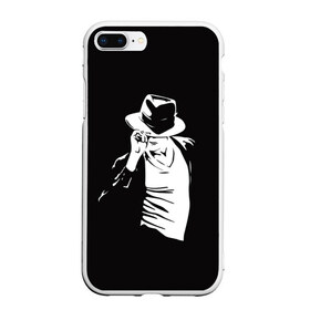 Чехол для iPhone 7Plus/8 Plus матовый с принтом Michael Jackson в Петрозаводске, Силикон | Область печати: задняя сторона чехла, без боковых панелей | майкл джексон