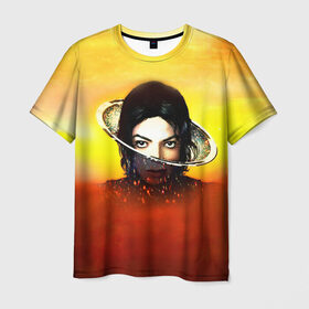 Мужская футболка 3D с принтом Michael Jackson в Петрозаводске, 100% полиэфир | прямой крой, круглый вырез горловины, длина до линии бедер | майкл джексон