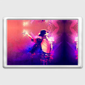 Магнит 45*70 с принтом Michael Jackson в Петрозаводске, Пластик | Размер: 78*52 мм; Размер печати: 70*45 | джексон | майкл