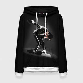 Женская толстовка 3D с принтом Michael Jackson в Петрозаводске, 100% полиэстер  | двухслойный капюшон со шнурком для регулировки, мягкие манжеты на рукавах и по низу толстовки, спереди карман-кенгуру с мягким внутренним слоем. | майкл джексон