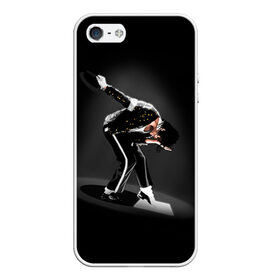 Чехол для iPhone 5/5S матовый с принтом Michael Jackson в Петрозаводске, Силикон | Область печати: задняя сторона чехла, без боковых панелей | майкл джексон