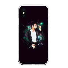 Чехол для iPhone XS Max матовый с принтом Michael Jackson в Петрозаводске, Силикон | Область печати: задняя сторона чехла, без боковых панелей | майкл джексон