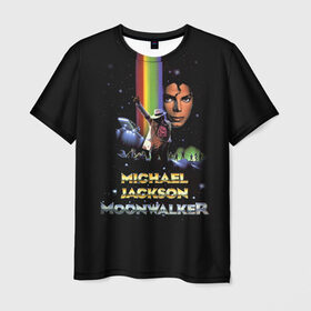 Мужская футболка 3D с принтом Michael Jackson в Петрозаводске, 100% полиэфир | прямой крой, круглый вырез горловины, длина до линии бедер | Тематика изображения на принте: майкл джексон