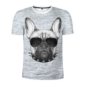 Мужская футболка 3D спортивная с принтом Милый бульдог в Петрозаводске, 100% полиэстер с улучшенными характеристиками | приталенный силуэт, круглая горловина, широкие плечи, сужается к линии бедра | baby | dog | sweet | бульдог | девушке | собачка
