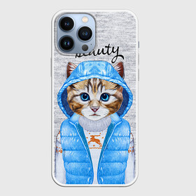 Чехол для iPhone 13 Pro Max с принтом Модная киска в Петрозаводске,  |  | baby | beauty | cat | ketty | sweet | девушке | киска | кошка | мода | модная | сладкая | чика