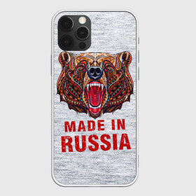 Чехол для iPhone 12 Pro Max с принтом made in Russia в Петрозаводске, Силикон |  | bear | made | made in russia | russia | злой | медведь | пасть | русский | я | я русский