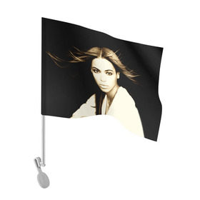 Флаг для автомобиля с принтом Beyonce в Петрозаводске, 100% полиэстер | Размер: 30*21 см | beyonce | бейонсе | музыка