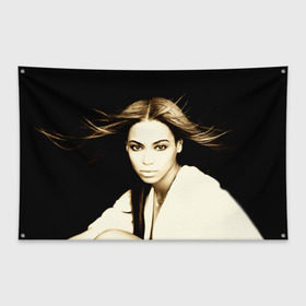 Флаг-баннер с принтом Beyonce в Петрозаводске, 100% полиэстер | размер 67 х 109 см, плотность ткани — 95 г/м2; по краям флага есть четыре люверса для крепления | beyonce | бейонсе | музыка