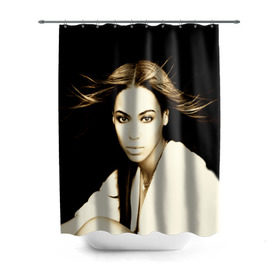 Штора 3D для ванной с принтом Beyonce в Петрозаводске, 100% полиэстер | плотность материала — 100 г/м2. Стандартный размер — 146 см х 180 см. По верхнему краю — пластиковые люверсы для креплений. В комплекте 10 пластиковых колец | beyonce | бейонсе | музыка