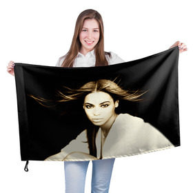 Флаг 3D с принтом Beyonce в Петрозаводске, 100% полиэстер | плотность ткани — 95 г/м2, размер — 67 х 109 см. Принт наносится с одной стороны | beyonce | бейонсе | музыка