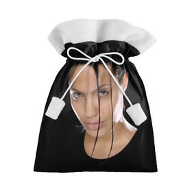 Подарочный 3D мешок с принтом Анжелина Джоли в Петрозаводске, 100% полиэстер | Размер: 29*39 см | angelina jolie | американская актриса | анжелина джоли | режиссёр | фотомодель | ценарист