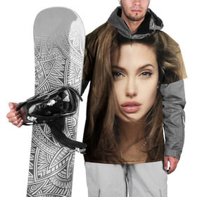 Накидка на куртку 3D с принтом Анжелина Джоли в Петрозаводске, 100% полиэстер |  | angelina jolie | американская актриса | анжелина джоли | режиссёр | фотомодель | ценарист