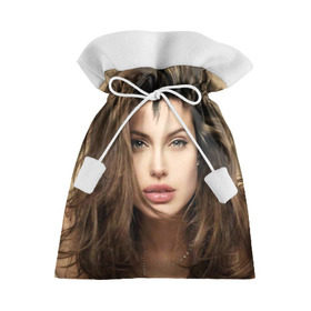 Подарочный 3D мешок с принтом Анжелина Джоли в Петрозаводске, 100% полиэстер | Размер: 29*39 см | Тематика изображения на принте: angelina jolie | американская актриса | анжелина джоли | режиссёр | фотомодель | ценарист