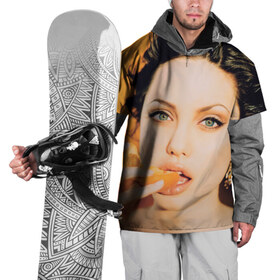 Накидка на куртку 3D с принтом Анжелина Джоли в Петрозаводске, 100% полиэстер |  | angelina jolie | американская актриса | анжелина джоли | режиссёр | фотомодель | ценарист