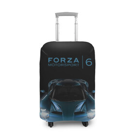 Чехол для чемодана 3D с принтом Forza в Петрозаводске, 86% полиэфир, 14% спандекс | двустороннее нанесение принта, прорези для ручек и колес | forza | motorsport | авто | игра | машина