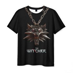 Мужская футболка 3D с принтом The Witcher в Петрозаводске, 100% полиэфир | прямой крой, круглый вырез горловины, длина до линии бедер | ведьмак