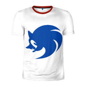 Мужская футболка 3D спортивная с принтом Sonic X logo в Петрозаводске, 100% полиэстер с улучшенными характеристиками | приталенный силуэт, круглая горловина, широкие плечи, сужается к линии бедра | hedgehog | sega | sonic | sonic x | sonic x logologo | соник