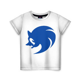 Детская футболка 3D с принтом Sonic X logo в Петрозаводске, 100% гипоаллергенный полиэфир | прямой крой, круглый вырез горловины, длина до линии бедер, чуть спущенное плечо, ткань немного тянется | Тематика изображения на принте: hedgehog | sega | sonic | sonic x | sonic x logologo | соник