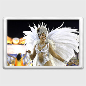 Магнит 45*70 с принтом Карнавал в Рио в Петрозаводске, Пластик | Размер: 78*52 мм; Размер печати: 70*45 | бразилия