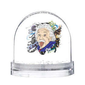 Снежный шар с принтом Einstein в Петрозаводске, Пластик | Изображение внутри шара печатается на глянцевой фотобумаге с двух сторон | einstein | emc2 | наука | теория | физика | эйнштейн