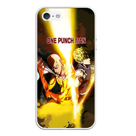 Чехол для iPhone 5/5S матовый с принтом One punch man в Петрозаводске, Силикон | Область печати: задняя сторона чехла, без боковых панелей | anime | ван пач ман | ван пач мен | ванпанчман | ванпанчмен | ванпачман | ванпачмен | генос | сайтама