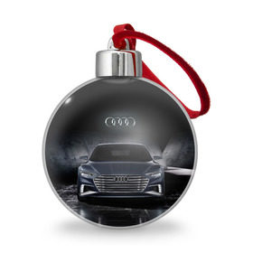 Ёлочный шар с принтом Audi в Петрозаводске, Пластик | Диаметр: 77 мм | Тематика изображения на принте: audi | car | ауди | машина
