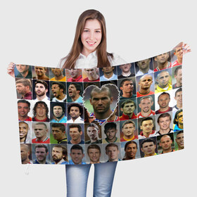 Флаг 3D с принтом Зинедин Зидан - лучший в Петрозаводске, 100% полиэстер | плотность ткани — 95 г/м2, размер — 67 х 109 см. Принт наносится с одной стороны | zinedine zidane | зинедин зидан | лучшие футболисты | любимые игроки | самые крутые | сердце | футбол | я люблю