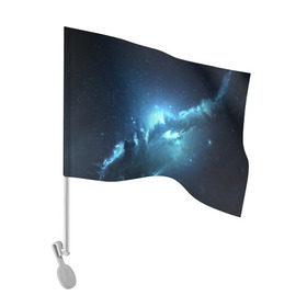 Флаг для автомобиля с принтом Atlantis Nebula в Петрозаводске, 100% полиэстер | Размер: 30*21 см | вселенная | галактика | звезда | космос | небеса