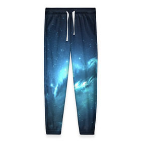 Женские брюки 3D с принтом Atlantis Nebula в Петрозаводске, полиэстер 100% | прямой крой, два кармана без застежек по бокам, с мягкой трикотажной резинкой на поясе и по низу штанин. В поясе для дополнительного комфорта — широкие завязки | вселенная | галактика | звезда | космос | небеса
