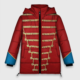Женская зимняя куртка 3D с принтом Пиджак Майкла Джексона в Петрозаводске, верх — 100% полиэстер; подкладка — 100% полиэстер; утеплитель — 100% полиэстер | длина ниже бедра, силуэт Оверсайз. Есть воротник-стойка, отстегивающийся капюшон и ветрозащитная планка. 

Боковые карманы с листочкой на кнопках и внутренний карман на молнии | jackson | michael | джексон | костюм | майкл | одежда | пиджак