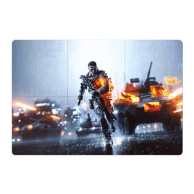 Магнитный плакат 3Х2 с принтом Battlefield Multiplayer в Петрозаводске, Полимерный материал с магнитным слоем | 6 деталей размером 9*9 см | Тематика изображения на принте: battlefield | армия | бой | война | игра | солдат