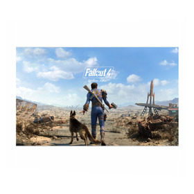 Бумага для упаковки 3D с принтом Fallout 4 в Петрозаводске, пластик и полированная сталь | круглая форма, металлическое крепление в виде кольца | fallout | fallout 4