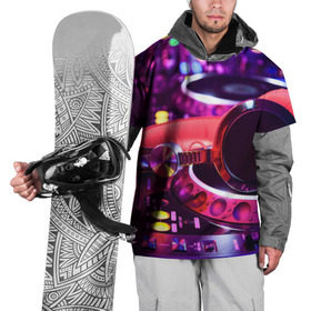 Накидка на куртку 3D с принтом DJ Mix в Петрозаводске, 100% полиэстер |  | Тематика изображения на принте: deejay | dj | диджей | музыка | наушники | пульт