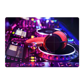 Магнитный плакат 3Х2 с принтом DJ Mix в Петрозаводске, Полимерный материал с магнитным слоем | 6 деталей размером 9*9 см | Тематика изображения на принте: deejay | dj | диджей | музыка | наушники | пульт