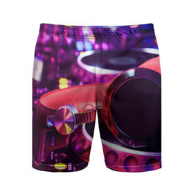 Мужские шорты 3D спортивные с принтом DJ Mix в Петрозаводске,  |  | deejay | dj | диджей | музыка | наушники | пульт